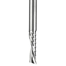 1/8" x 2" Down-Cut 'O' Plastic Cutting CNC Spiral Router Bit, 1-Flute, 1/8" Shank