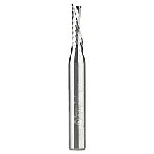5/32" x 2" Down-Cut 'O' Plastic Cutting CNC Spiral Router Bit, 1-Flute, 1/4" Shank