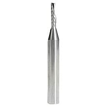 3mm x 50mm Down-Cut 'O' Plastic Cutting CNC Spiral Router Bit, 1-Flute, 6mm Shank