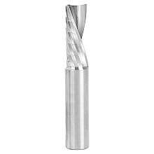 1/2" x 3" Down-Cut 'O' Plastic Cutting CNC Spiral Router Bit, 1-Flute, 1/2" Shank