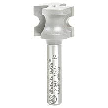 21/32" x 3/32" Radius Bull Nose Router Bit, 2-Flute, 1/4" Shank