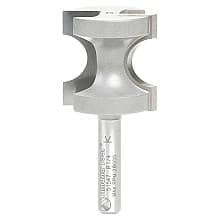 1" x 1/4" Radius Bull Nose Router Bit, 2-Flute, 1/4" Shank