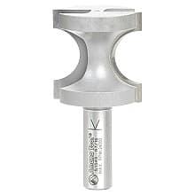 1-1/2" x 7/16" Radius Bull Nose Router Bit, 2-Flute, 1/2" Shank