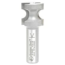 7/8" x 3/16" Radius Bull Nose Router Bit, 2-Flute, 1/2" Shank