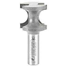 1-1/8" x 5/16" Radius Bull Nose Router Bit, 2-Flute, 1/2" Shank