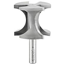 2-3/8" Dia x 2" Carbide Tipped Bull Nose Bit, 3/4" Radius, 1/2" Shank
