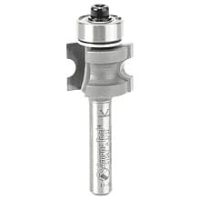 11/16" Dia x 1/2" Carbide Tipped Bull Nose Bit, 3/32" Radius, 1/4" Shank