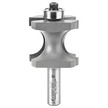 1-13/16" Dia x 1-9/32" Carbide Tipped Bull Nose Bit, 1/2" Radius, 1/2" Shank