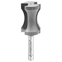 13/16" Dia x 1-1/4" Carbide Tipped Convex Edging 23/32" Radius, 1/4" Shank