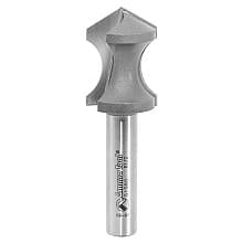 1-1/8" Dia x 1-9/16" Carbide Tipped Hand Grip Plunge 1/2" Radius x 28.9°, 1/2" Shank