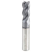 3/8" Dia x 7/8" CNC Variable Helix Spiral Router Bit, Square Bottom, 3/8" Shank Solid Carbide AlTiN Coated End Mill