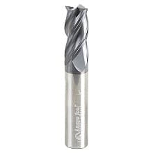 1/2" Dia x 1" CNC Variable Helix Spiral Router Bit, Square Bottom, 1/2" Shank Solid Carbide AlTiN Coated End Mill