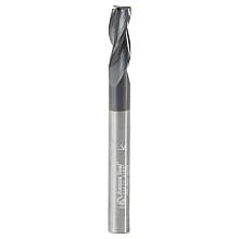 6mm Dia x 16mm CNC Metric Solid Carbide Spiral for Steel/Stainless Steel with AlTiN Coating 3-Flute, 6mm Shank, 60mm Long Up-Cut Router Bit, /45º Corner Chamfer End Mill