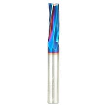 3/8" Dia x 1-1/8" Solid Carbide Spektra Extreme Tool Life Coated Spiral Finisher Router Bit, 3/8" Shank Up-Cut