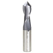 7/16" x 2-1/2" High Performance CNC 'V' Up-Cut Spiral Drill Router Bit/End Mill, 2-Flute, 7/16" Shank