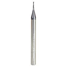 0.025" AlTiN Coated CNC Steel Square Mini End Mill Bit, 2-Flute