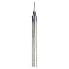0.030" AlTiN Coated CNC Steel Square Mini End Mill Bit, 2-Flute