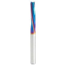 1/4" Dia x 7/8" Solid Carbide Spektra Extreme Tool Life Coated Spiral Finisher, 1/4" Shank Down-Cut Router Bit