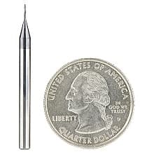 0.020" AlTiN Coated CNC Steel Ball End Mini Mill Bit, 2-Flute