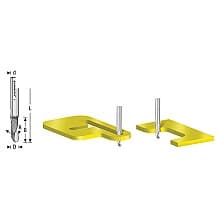 1/8" Dia x 1/2" Solid Carbide CNC Spiral 'O' Single Flute Ball Nose, Plastic Cutting, 1/8" Shank, Up-Cut Design Router Bit