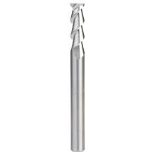 CNC 1/4" x 3/4" 55° Solid Carbide Aluminum/Acrylic Cutting Helix End Mill Bit, 2-Flute, 1/4" Shank