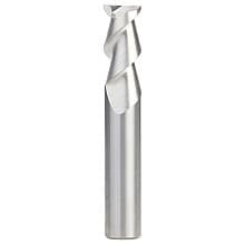 CNC 1/2" x 1" 55° Solid Carbide Aluminum/Acrylic Cutting Helix End Mill Bit, 2-Flute, 1/2" Shank