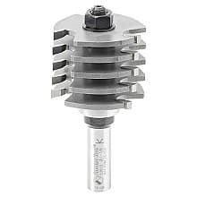 1-7/8" Dia x 1-3/8" Carbide Tipped Box Joint, 1/2" Shank with Upper BB 3-Flute, Set