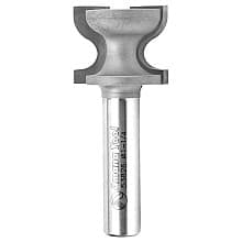 1-1/4" Dia x 1" Carbide Tipped Window Sill Edge 7/32" Radius, 1/2 Shank