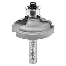 1-3/8" Dia x 1/2" Carbide Tipped Ogee Bit, Fillet 5/32" Radius, 1/4" Shank