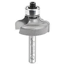 1-1/8" Dia x 1/2" Carbide Tipped Ogee Bit, 5/32" Radius, 1/4" Shank