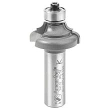 1-1/8" Dia x 1/2" Carbide Tipped Classical Cove/Bead Bit, 5/32" x 5/32" Radius, 1/2" Shank