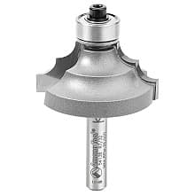 1-3/8" Dia x 11/16" Carbide Tipped Classical Molding Bit, 7/32" Radius, 1/4" Shank