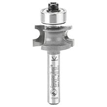 49/64" Dia x 25/64" Carbide Tipped Corner Round Bit, 3/32 Radius, 1/4" Shank