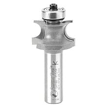 1-1/8" x 3/16" Radius Corner Bead Router Bit with Ball Bearing, 2-Flute, 1/2" Shank