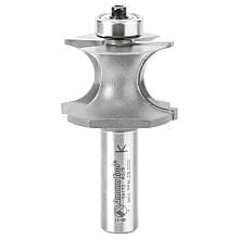 1-1/2" Dia x 1" Carbide Tipped Corner Round Bit, 3/8" Radius, 1/2" Shank