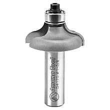 1-3/8" Dia x 3/8" Carbide Tipped Ogee Bit, 1/4" Radius, 1/2" Shank for 7/8 Material