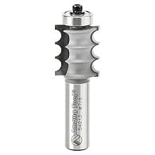 7/8" Dia x 1" Carbide Tipped Triple Bead 1/8" Radius, x 1/2" Shank