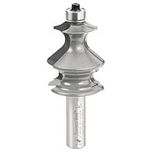 1-3/8" Dia x 1-5/8" Carbide Tipped Classical Architectural Molding 1/8" x 3/32" x 1/4" x 7/16" Radius, 1/2" Shank