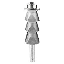 1-1/4" Dia x 2-29/32" Carbide Tipped Louver 5/32" Radius, 1/2" Shank