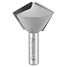 1-7/8" Dia x 1-1/4" 60 / 30°Carbide Tipped Multi-Sided Glue Joint Router Bit, 1/2" Shank