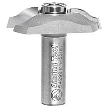 1-53/64" Dia x 3/8" Carbide Tipped Base Molding Ogee Bit, Edge Detail with BB 19/64" x 13/32" Radius, 1/2" Shank