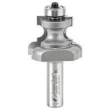 1-9/16" Dia x 1-3/8" Carbide Tipped Edge Molding Bit, 7/32" x 15/64" Radius, 1/2" Shank