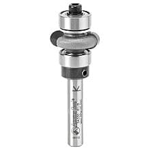 3/4" Dia x 1/4" Carbide Tipped Edge Fluting Bit, Assembly 1/8" Radius, 1/4" Shank