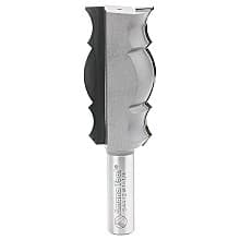 1-1/4" Dia x 2-7/16" Carbide Tipped Reversible Crown Molding Bit, 3/8" Radius, 1/2" Shank