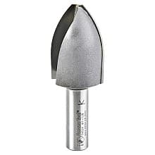 1-1/8" Dia x 1-5/8" Carbide Tipped Cove Vertical Raised Panel Bit, 1-9/16" Radius, 1/2" Shank