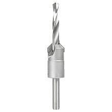 4-5/8" Carbide Tipped Shankless Countersink Bit with Slow Spiral Drill, 5/16" Shank
