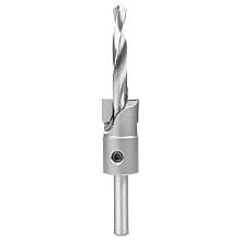 3/4" Dia x 5/16" Drill Dia Carbide Tipped Shankless Counterbore with Slow Spiral Drill, #20 Screw, 5/16" Drill Shank
