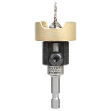 3/8" x 3/32" Carbide Tipped Countersink Bit with Tapered Drill/Adjustable Depth Stop, #4 Screw