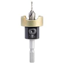 3/8" Dia x 3/32" Drill Dia 82° Carbide Tipped Countersink with Adjustable Depth Stop/No-Thrust Ball Bearing for Festool CENTROTEC System