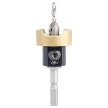 3/8" Dia x 5/32" Drill Dia 82° Carbide Tipped Countersink with Adjustable Depth Stop/No-Thrust Ball Bearing for Festool CENTROTEC System